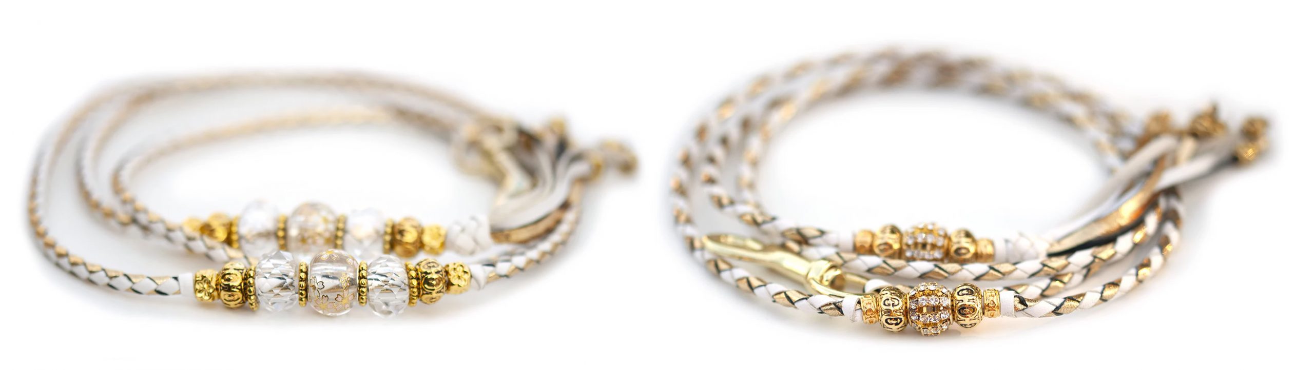 Two colours (gold and white)