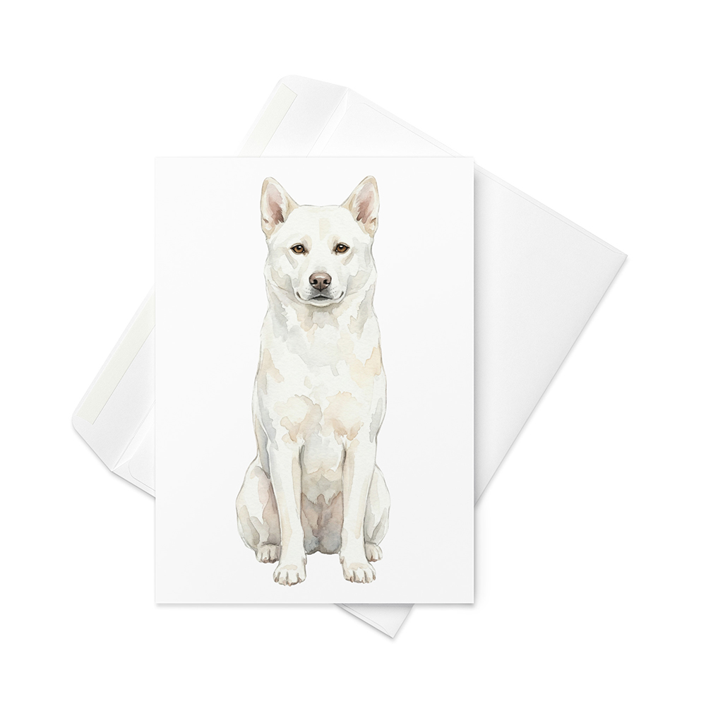 Vikt kort med korea jindo dog