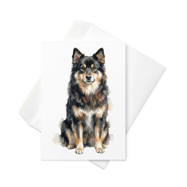 Vikt kort med lapsk vallhund