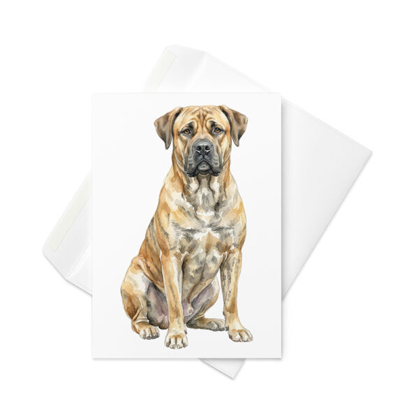 Vikt kort med perro dogo mallorquín ca de bou