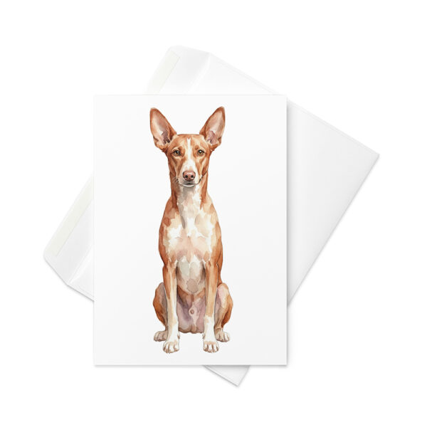 Vikt kort med podenco canario