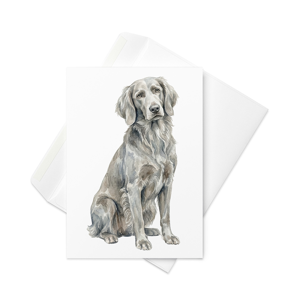 Vikt kort med weimaraner