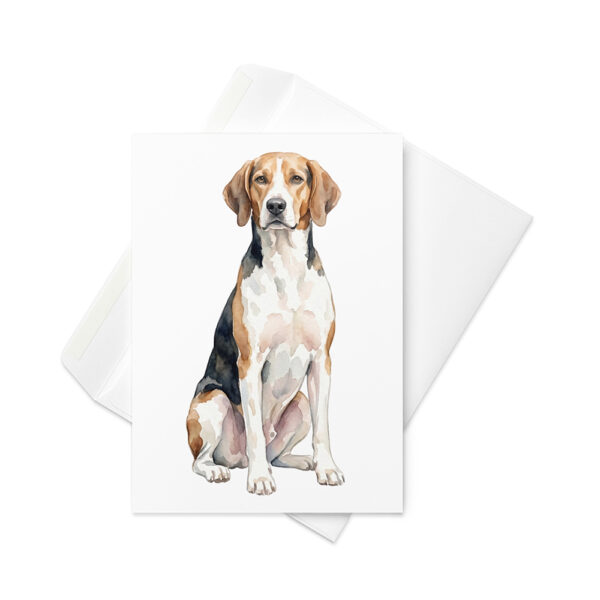 Vikt kort med american foxhound