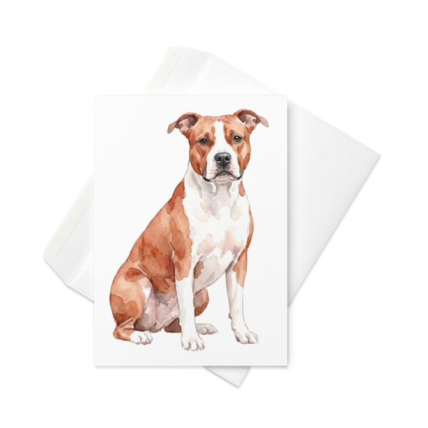 Vikt kort med american staffordshire terrier
