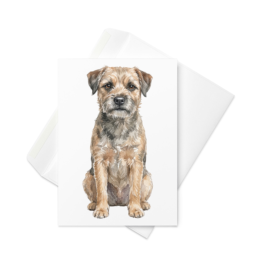 Vikt kort med borderterrier
