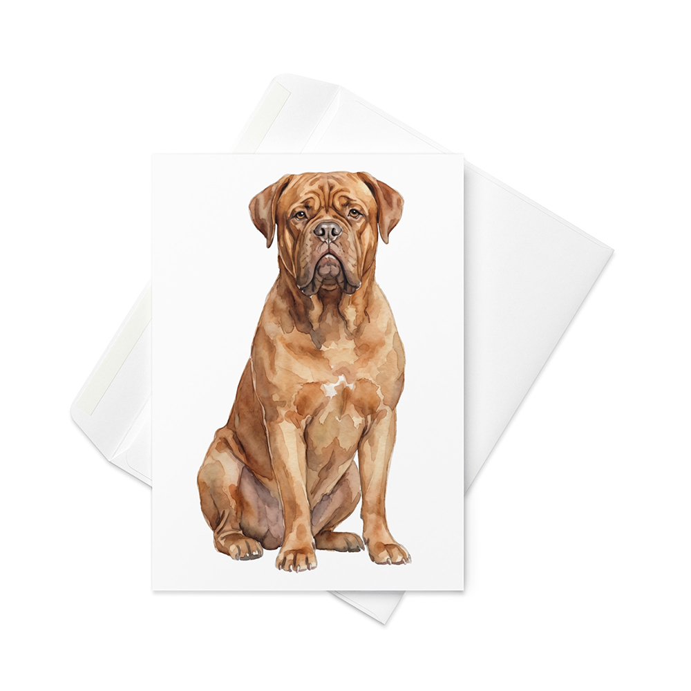 Vikt kort med dogue de bordeaux