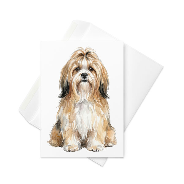 Vikt kort med lhasa apso