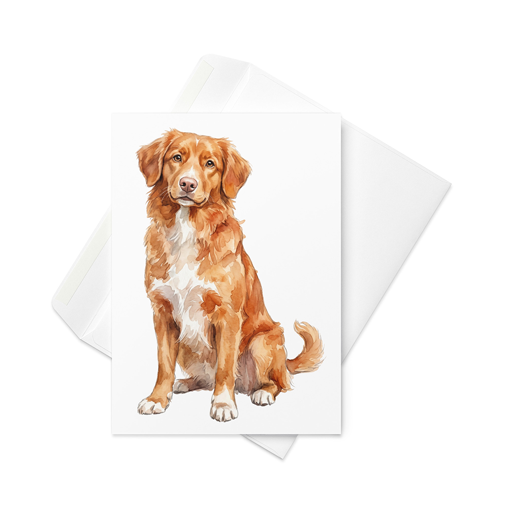 Vikt kort med nova scotia duck tolling retriever