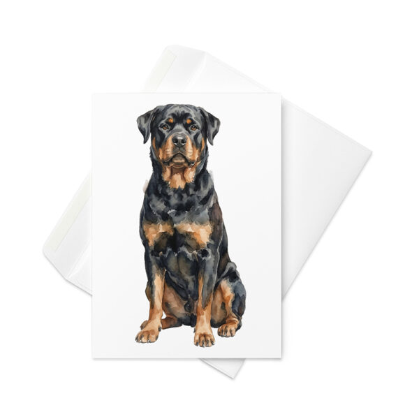 Vikt kort med rottweiler