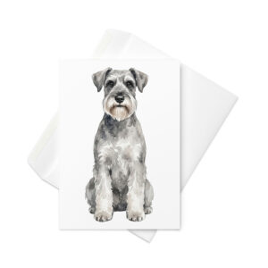 Vikt kort med schnauzer