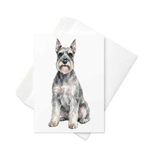 Vikt kort med schnauzer