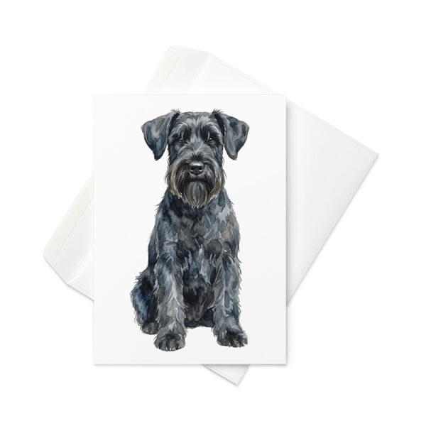 Vikt kort med schnauzer