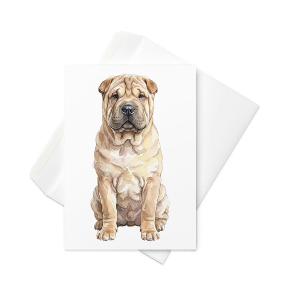 Vikt kort med shar pei