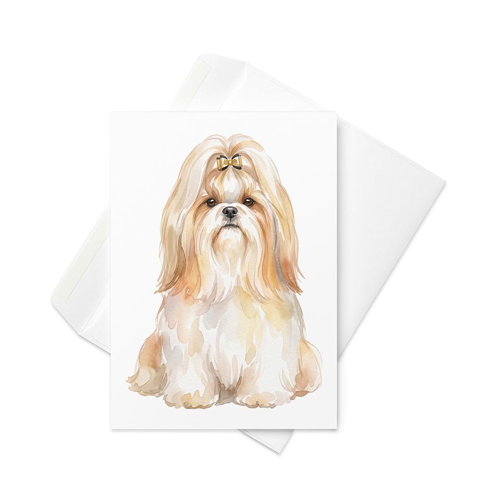 Vikt kort med shih tzu