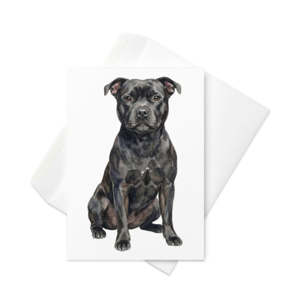 Vikt kort med staffordshire bullterrier