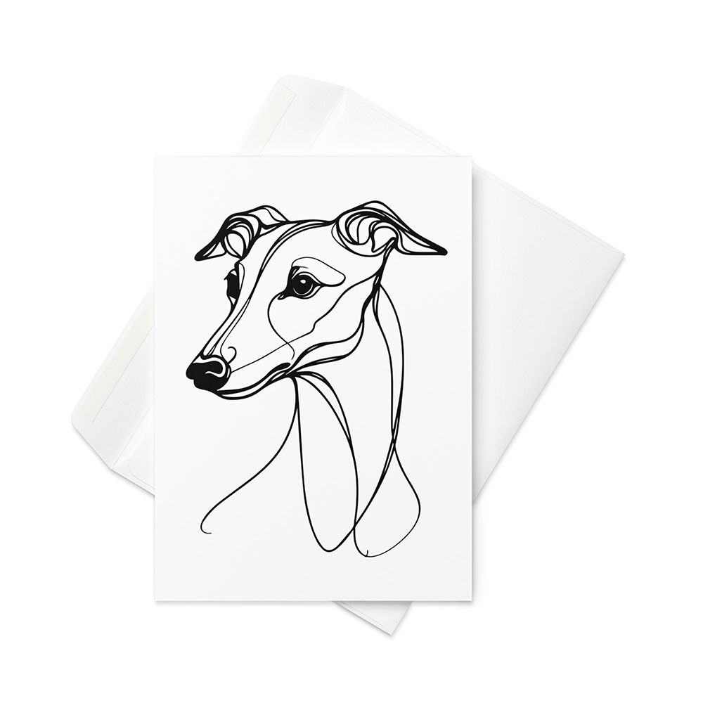 Vikt kort med whippet