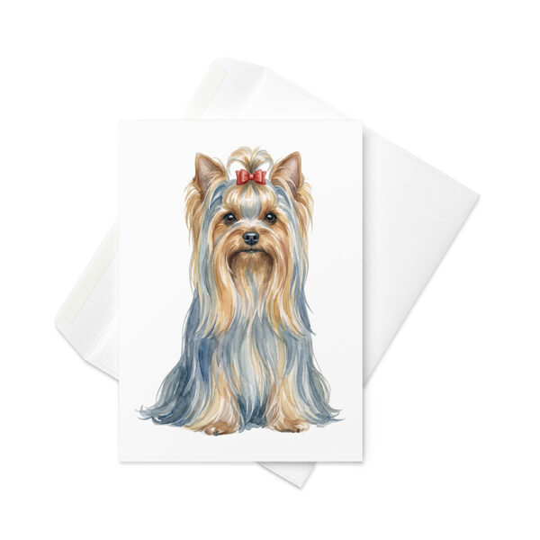Vikt kort med yorkshireterrier