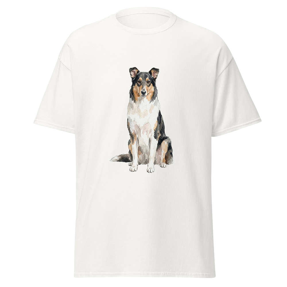 T-shirt collie, långhårig