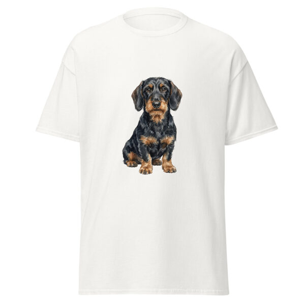 T-shirt strävhårig tax
