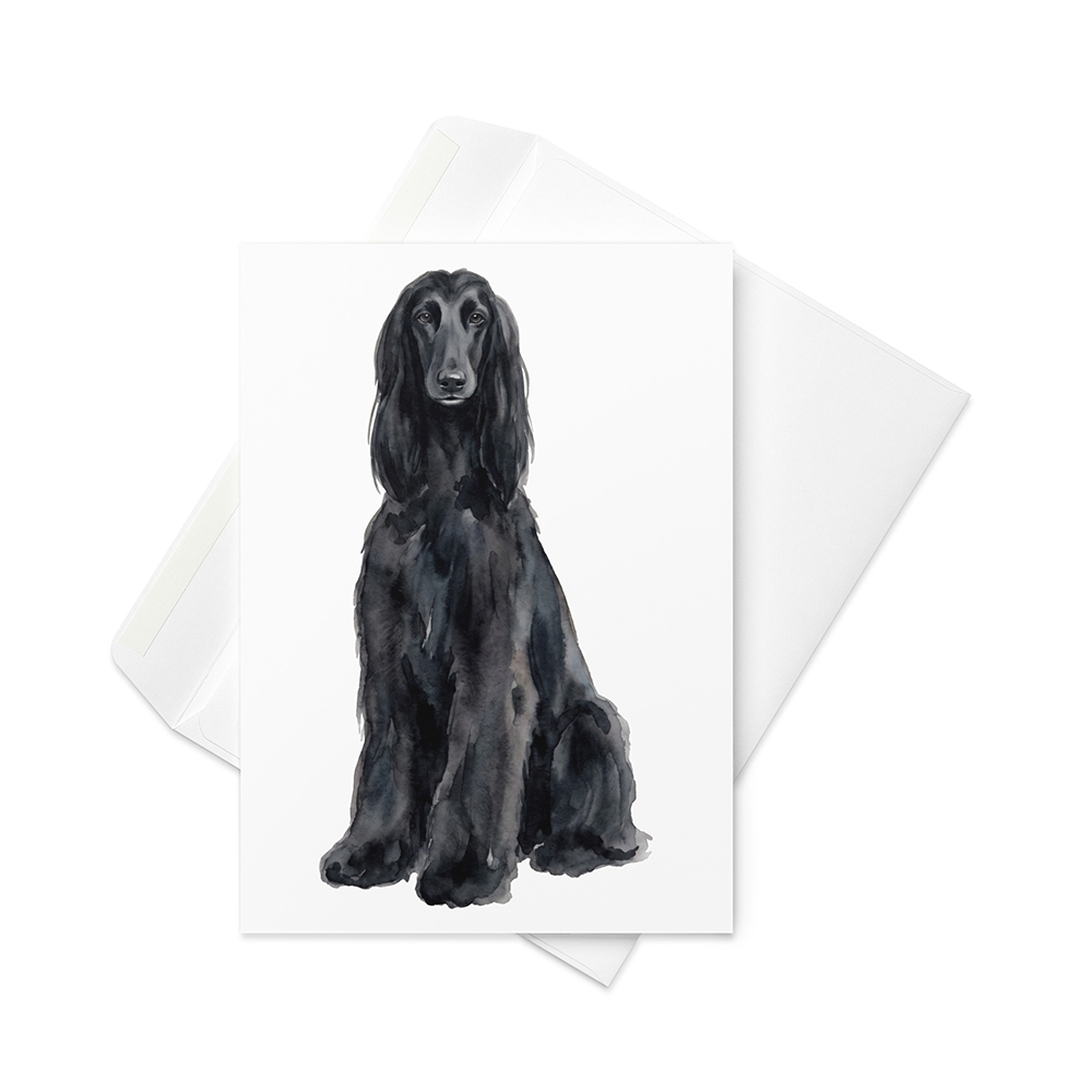 Vikt kort med afghanhund