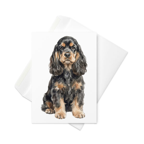Vikt kort med amerikansk cocker spaniel