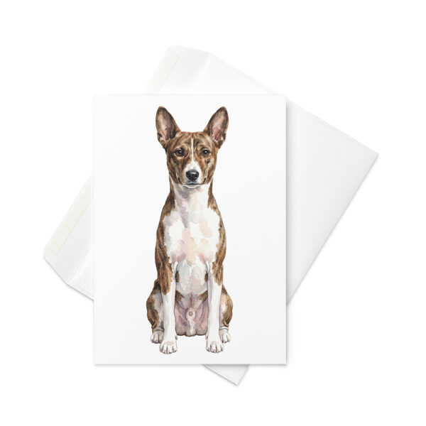 Vikt kort med basenji