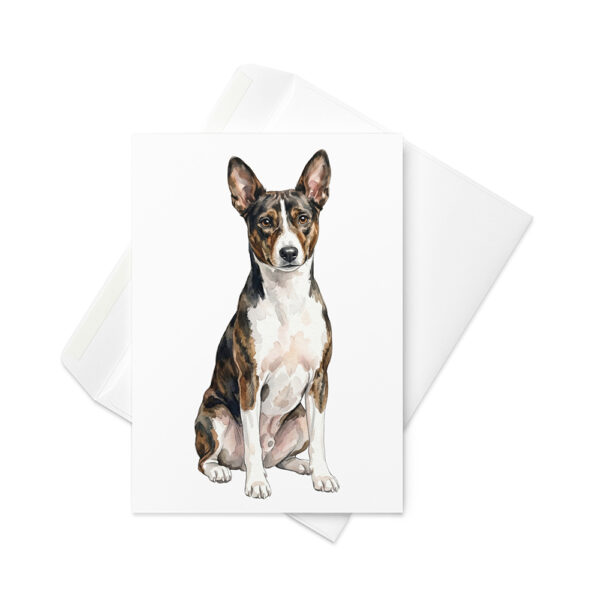 Vikt kort med basenji