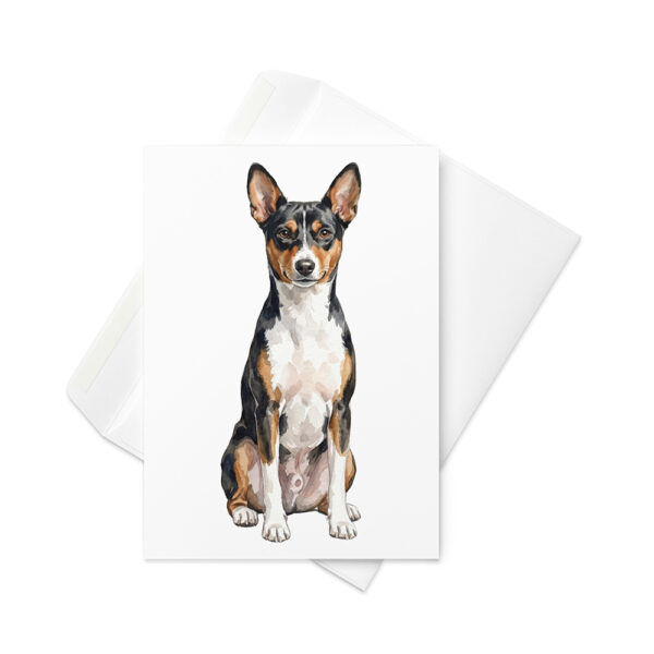 Vikt kort med basenji