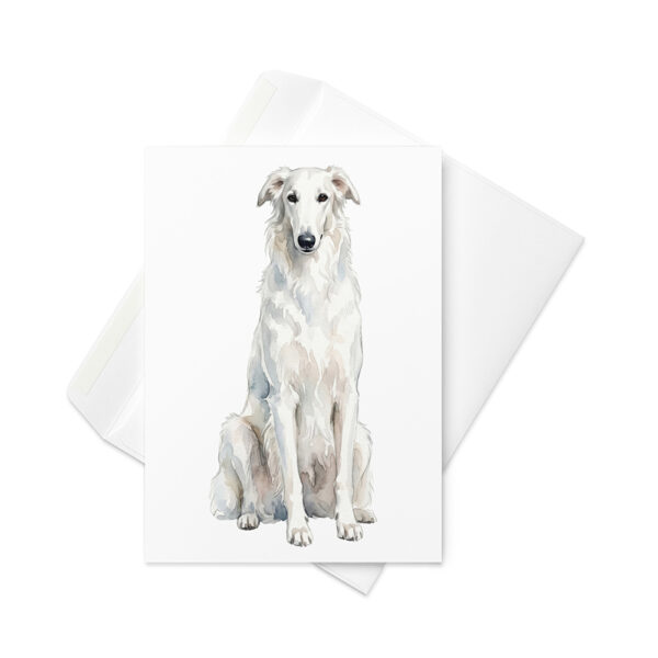 Vikt kort med borzoi