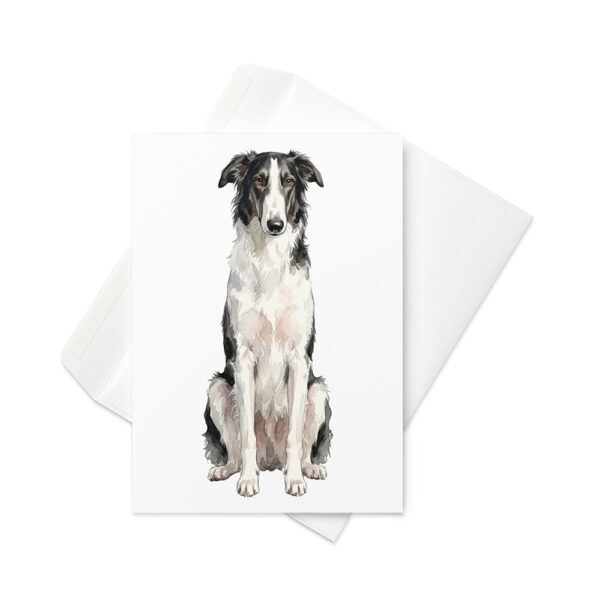 Vikt kort med borzoi