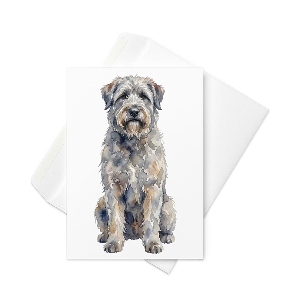 Vikt kort med bouvier des ardennes
