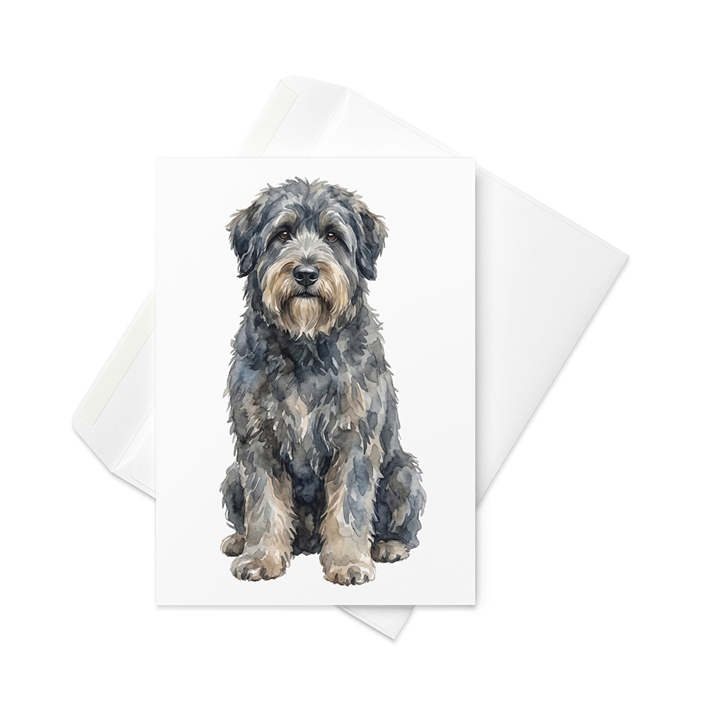 Vikt kort med bouvier des flandres