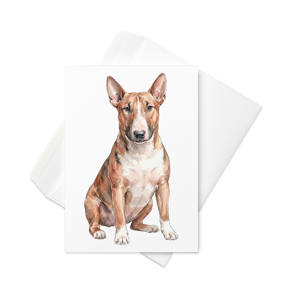 Vikt kort med bullterrier
