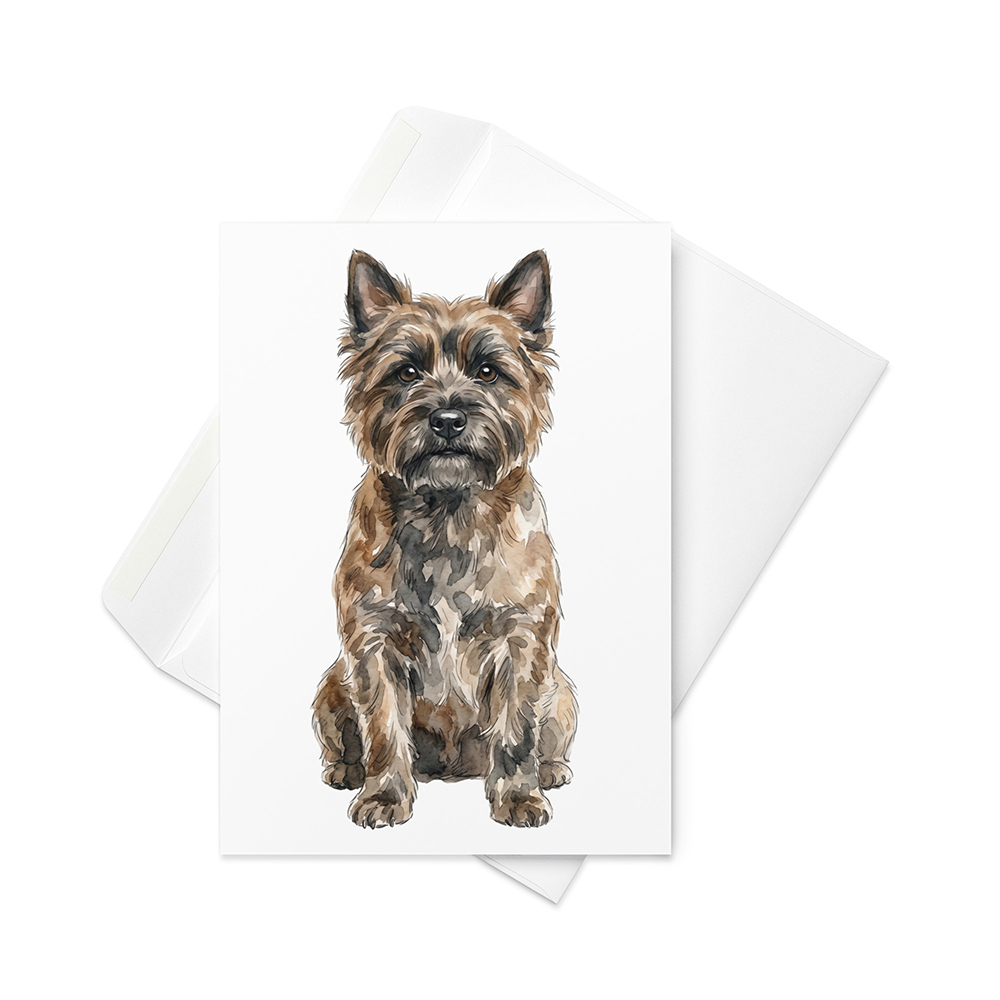 Vikt kort med cairnterrier