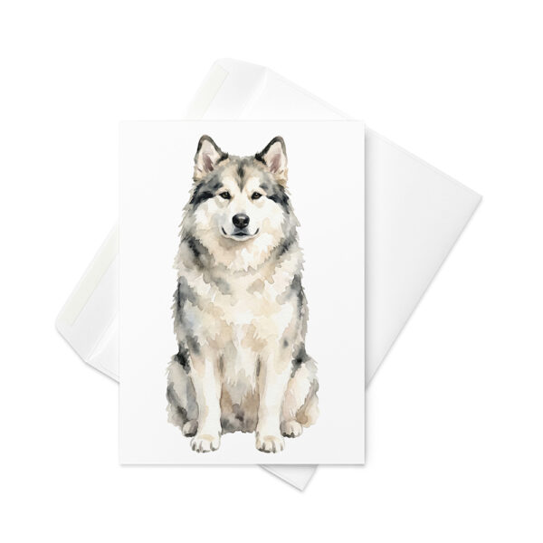 Vikt kort med canadian eskimo dog