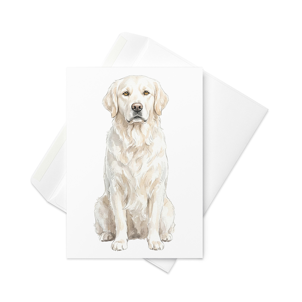 Vikt kort med golden retriever