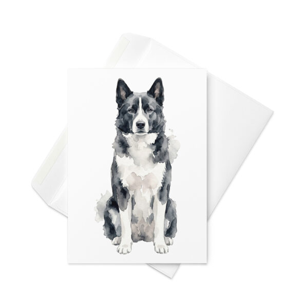 Vikt kort med karelsk björnhund