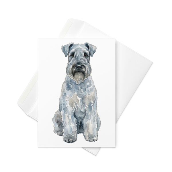 Vikt kort med kerry blue terrier