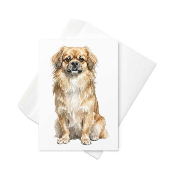 Vikt kort med tibetansk spaniel