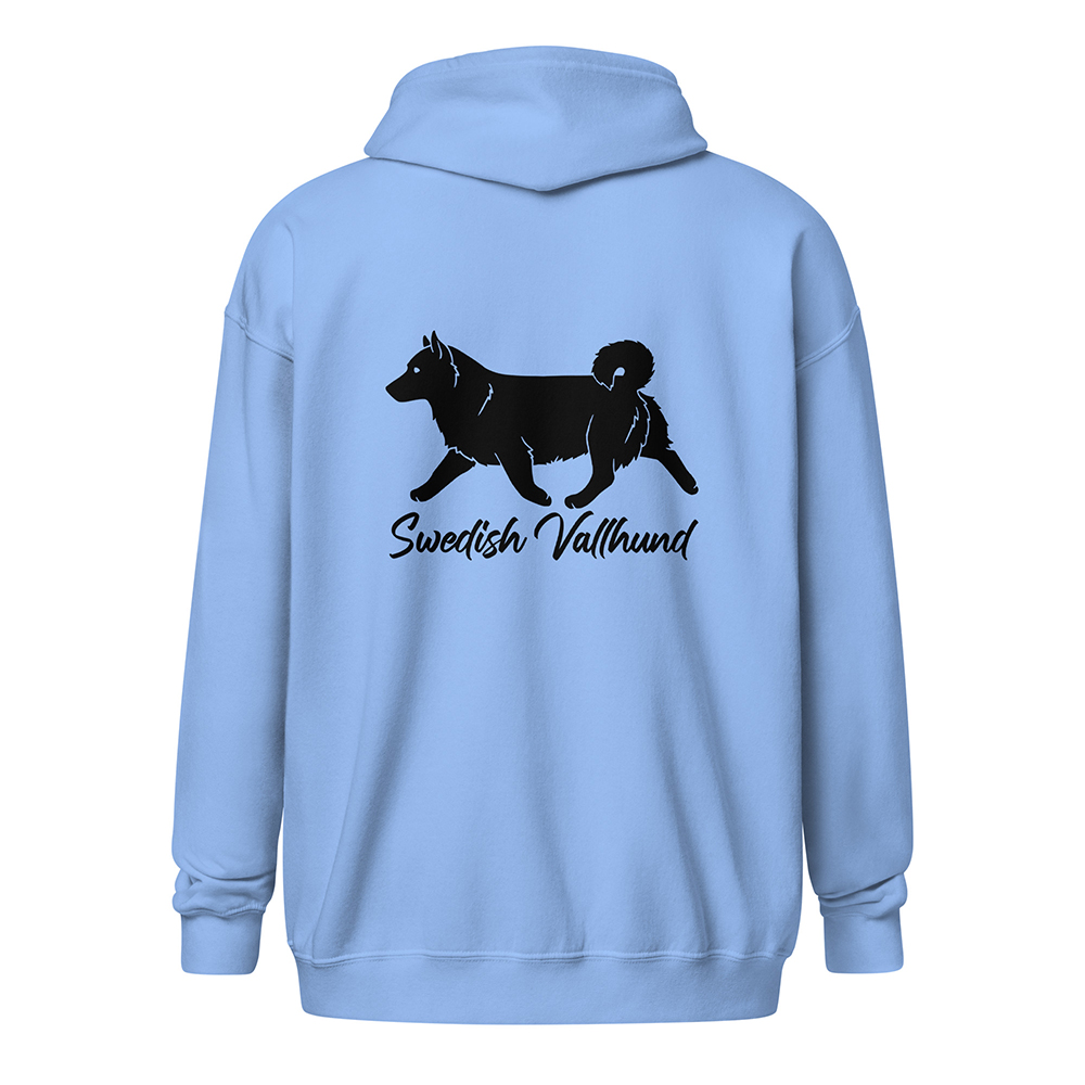 hoodie-carolina-blue-back-Swedish Vallhund 1136