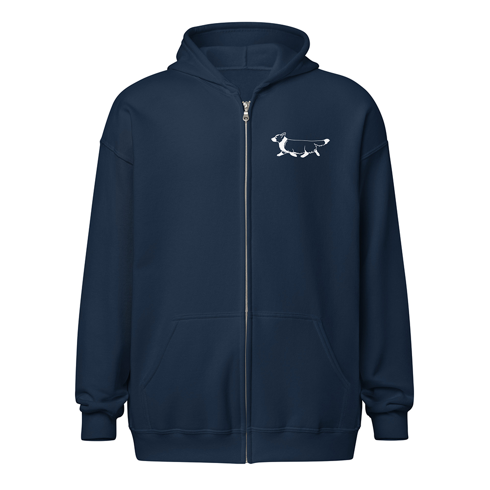 Hoodie Cardigan Welsh Corgi - Image 9