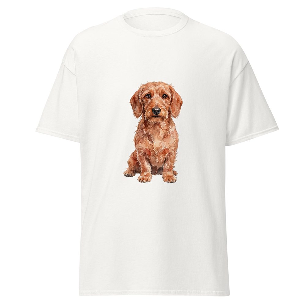 T-shirt strävhårig tax