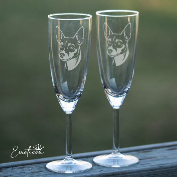 Champagneglas tenterfield terrier