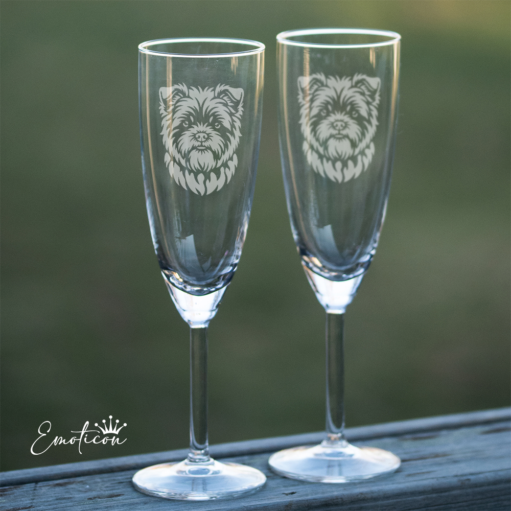 Champagneglas affenpinscher