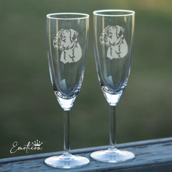 Champagneglas continental bulldog