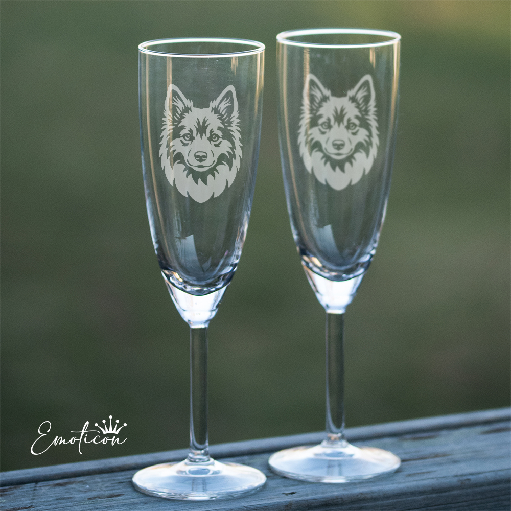 Champagneglas japansk spets