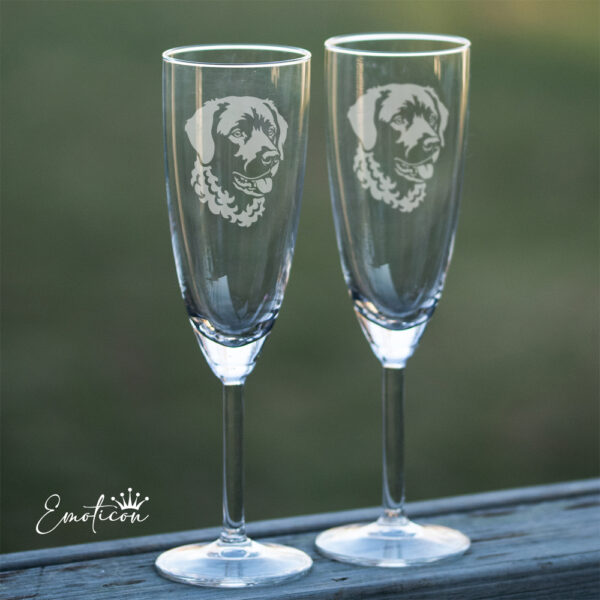 Champagneglas wetterhoun