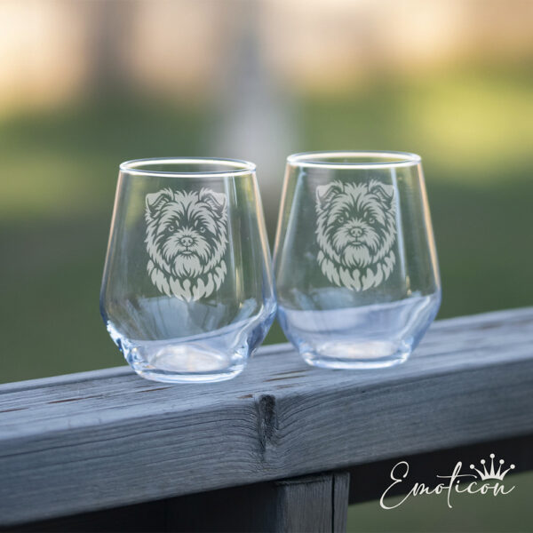 Glas affenpinscher