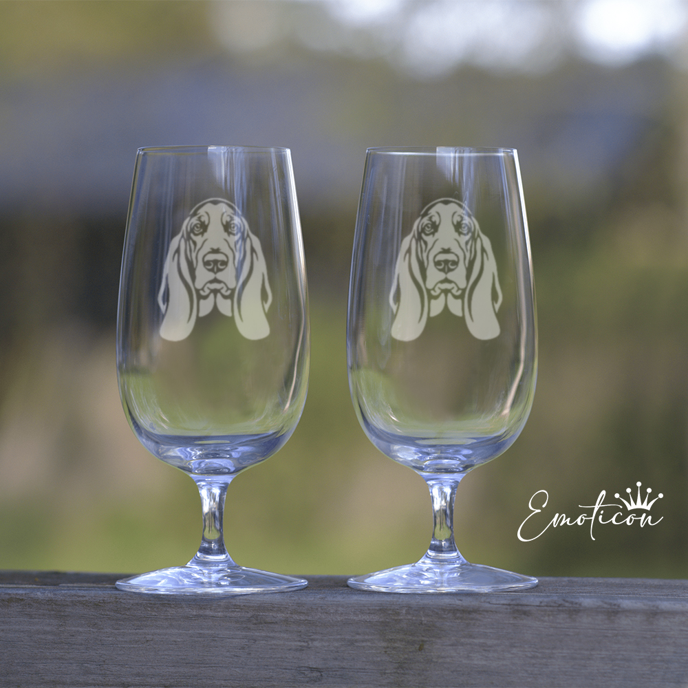 Ölglas basset hound
