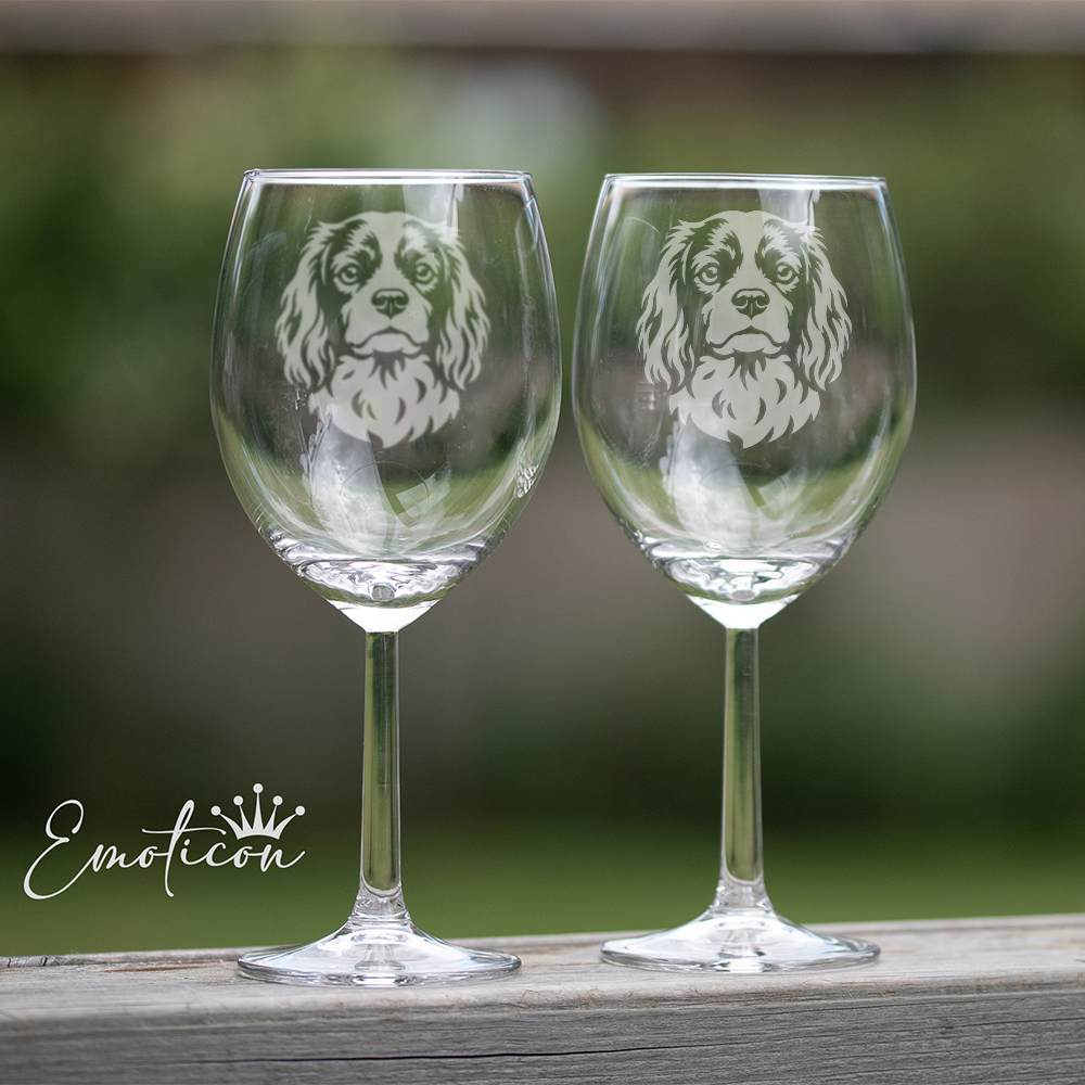 Vinglas king charles spaniel